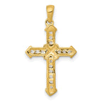 14k 1/5 carat Diamond Passion Cross Pendant
