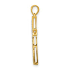 14k  1/5 carat Diamond Cross Pendant