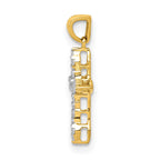 14k 1/15 carat Diamond Cross Pendant