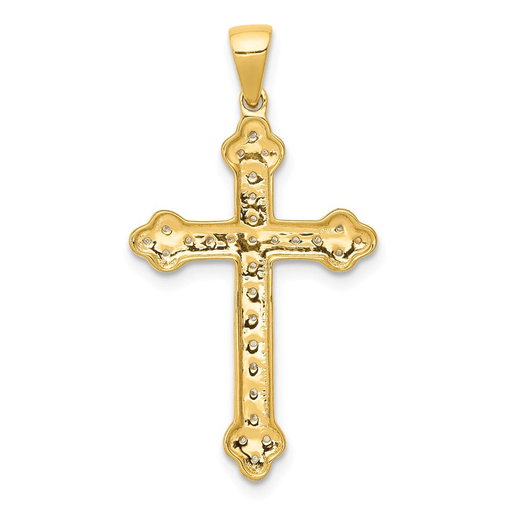 14k 1/10 carat Diamond Cross Pendant