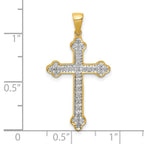 14k 1/10 carat Diamond Cross Pendant