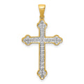 14k 1/10 carat Diamond Cross Pendant
