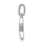 14k White Gold 1/10 carat Diamond Star Pendant