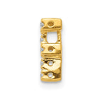 14K  Diamond Letter F Initial Charm