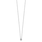 True Origin 14K White Gold 1/4 carat Lab Grown Diamond VS+ F+ Complete 18 in Floral Necklace