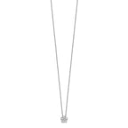 True Origin 14K White Gold 1/2 carat Lab Grown Diamond VS+ F+ Complete 18 in Floral Necklace