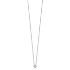 True Origin 14K White Gold 1/4 carat Lab Grown Diamond VS+ F+ Complete 18 in Bloom Floral Necklace