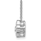 True Origin 14K White Gold 1/2 carat Lab Grown Diamond VS+ F+ Complete 18 in Bloom Floral Necklace