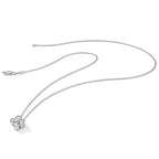 True Origin 14K White Gold 3/4 carat Lab Grown Diamond VS+ F+ Complete 18 in Bloom Floral Necklace