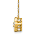 True Origin 14K Yellow Gold 3/4 carat Lab Grown Diamond VS+ F+ Complete 18 in Bloom Floral Necklace