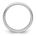 Platinum 4mm Polished Milgrain Comfort-Fit Wedding Band