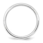Platinum 5mm Polished Milgrain Comfort-Fit Wedding Band
