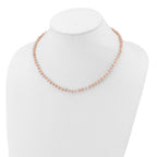 14k 4-5mm Pink Near-Round Freshwater Cultured Pearl Necklace