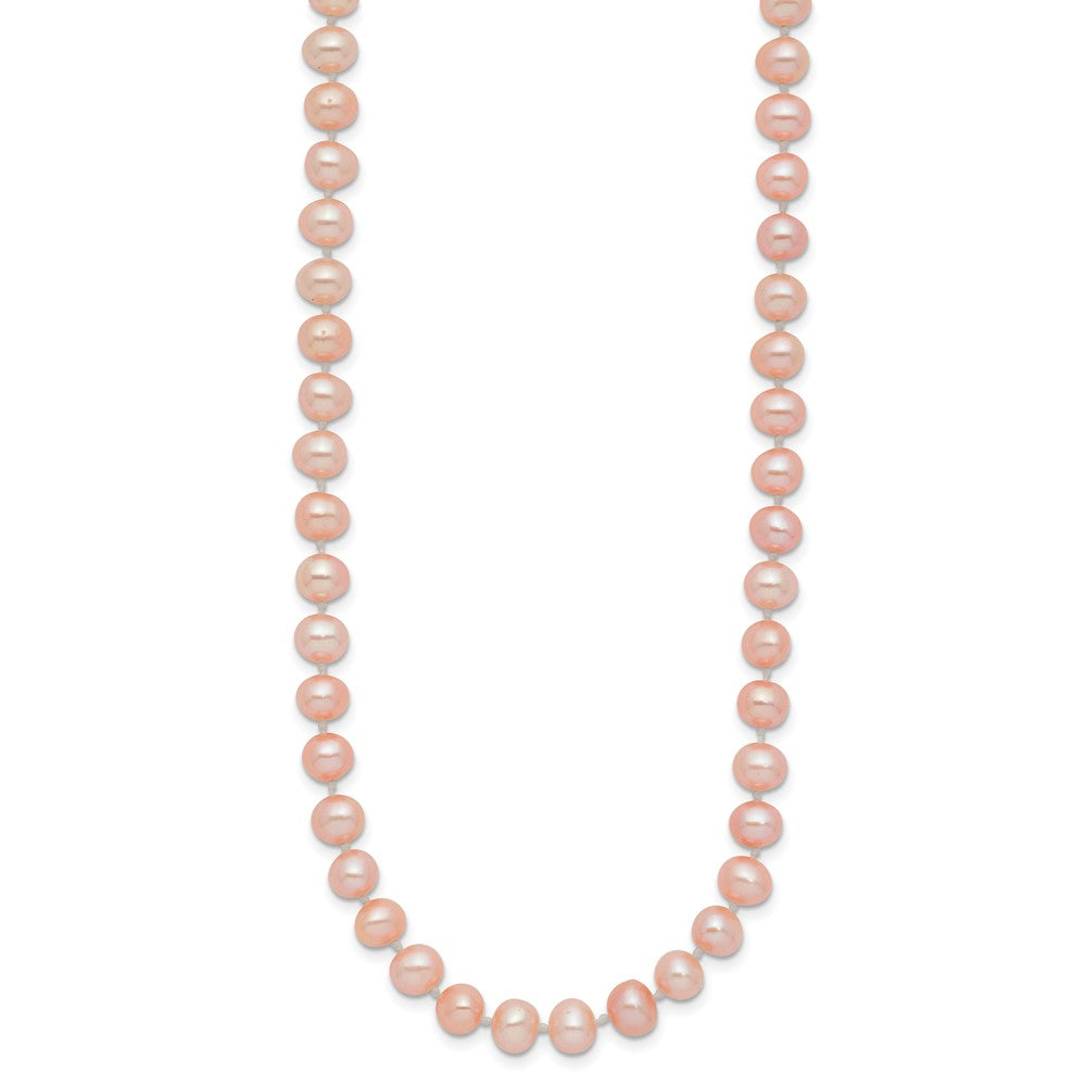14k 5-6mm Pink Near-Round Freshwater Cultured Pearl Necklace