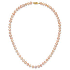 14k 6-7mm Pink Near-Round Freshwater Cultured Pearl Necklace