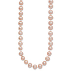 14k 7-8mm Pink Near-Round Freshwater Cultured Pearl Necklace