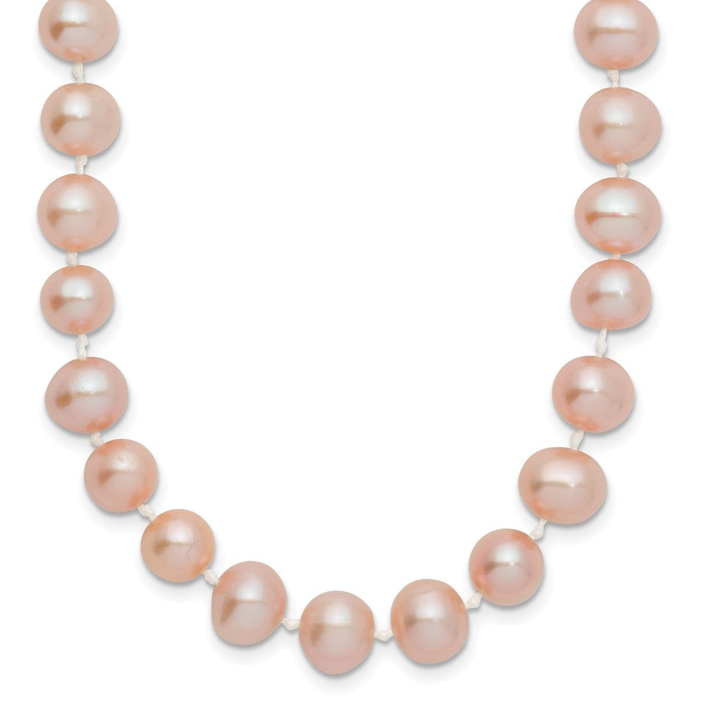14k 7-8mm Pink Near-Round Freshwater Cultured Pearl Necklace