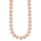 14k 8-9mm Pink Near-Round Freshwater Cultured Pearl Necklace