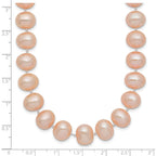14k 8-9mm Pink Near-Round Freshwater Cultured Pearl Necklace