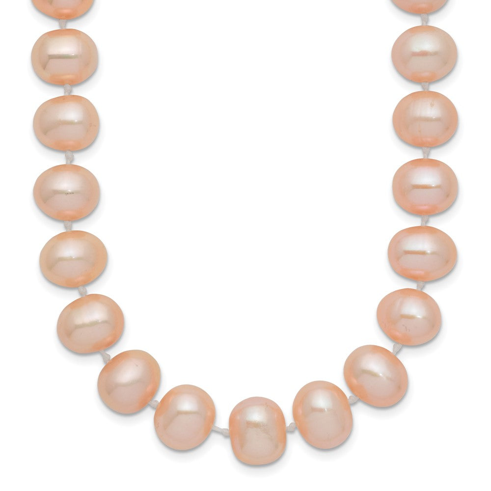 14k 8-9mm Pink Near-Round Freshwater Cultured Pearl Necklace