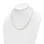 14k 7.5-9mm White Freshwater Cultured Pearl Graduated 18 inch Necklace