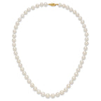 14k 7.5-9mm White Freshwater Cultured Pearl Graduated 18 inch Necklace