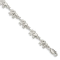 Sterling Silver Elephants Bracelet