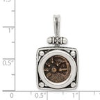 Ancient Coins Sterling Silver and Bronze Antiqued Widow's Mite Coin Pendant with a Certificate of Authenticity