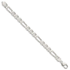 Sterling Silver 8.75mm Figaro Anchor Chain