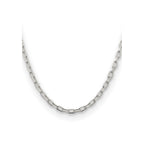 Sterling Silver 4.5mm Diamond-cut Long Link Cable Chain