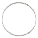 Sterling Silver Diamond Cut Slip-on Bangle