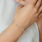 Sterling Silver Polished Expandable Slip-On Bangle