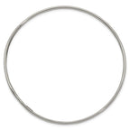 Sterling Silver 3.25mm Slip-on Bangle Bracelet
