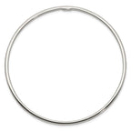 Sterling Silver 2mm Fancy Slip-on Bangle Bracelet