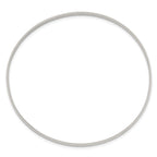 Sterling Silver 4.5mm Solid Polished Plain Slip-On Bangle Bracelet