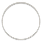 Sterling Silver 7mm Solid Polished Plain Slip-On Bangle Bracelet