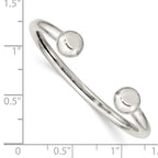 Sterling Silver Polished Baby Cuff Bangle Bracelet