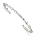 Sterling Silver Twist Cuff Bangle