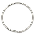 Sterling Silver Polished Heart Bangle