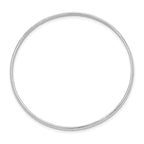 Sterling Silver RH-plated Polished 2mm Slip-on Children's Bangle Bracelet