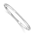 Sterling Silver RH-plated Polished 3mm Slip On Children's Bangle Bracelet