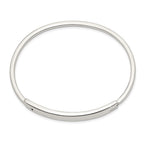 Sterling Silver ID Hinged Bangle