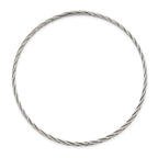 Sterling Silver Antiqued 3mm Slip-on Bangle