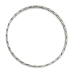 Sterling Silver Antiqued 5.25mm Slip-on Bangle