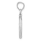 Wideband Distinguished Coin Jewelry Sterling Silver Polished and Diamond-cut 18 x 1.2mm $0.10 Screw Top Coin Bezel Pendant