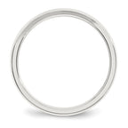 Sterling Silver 3mm Beveled Edge Band