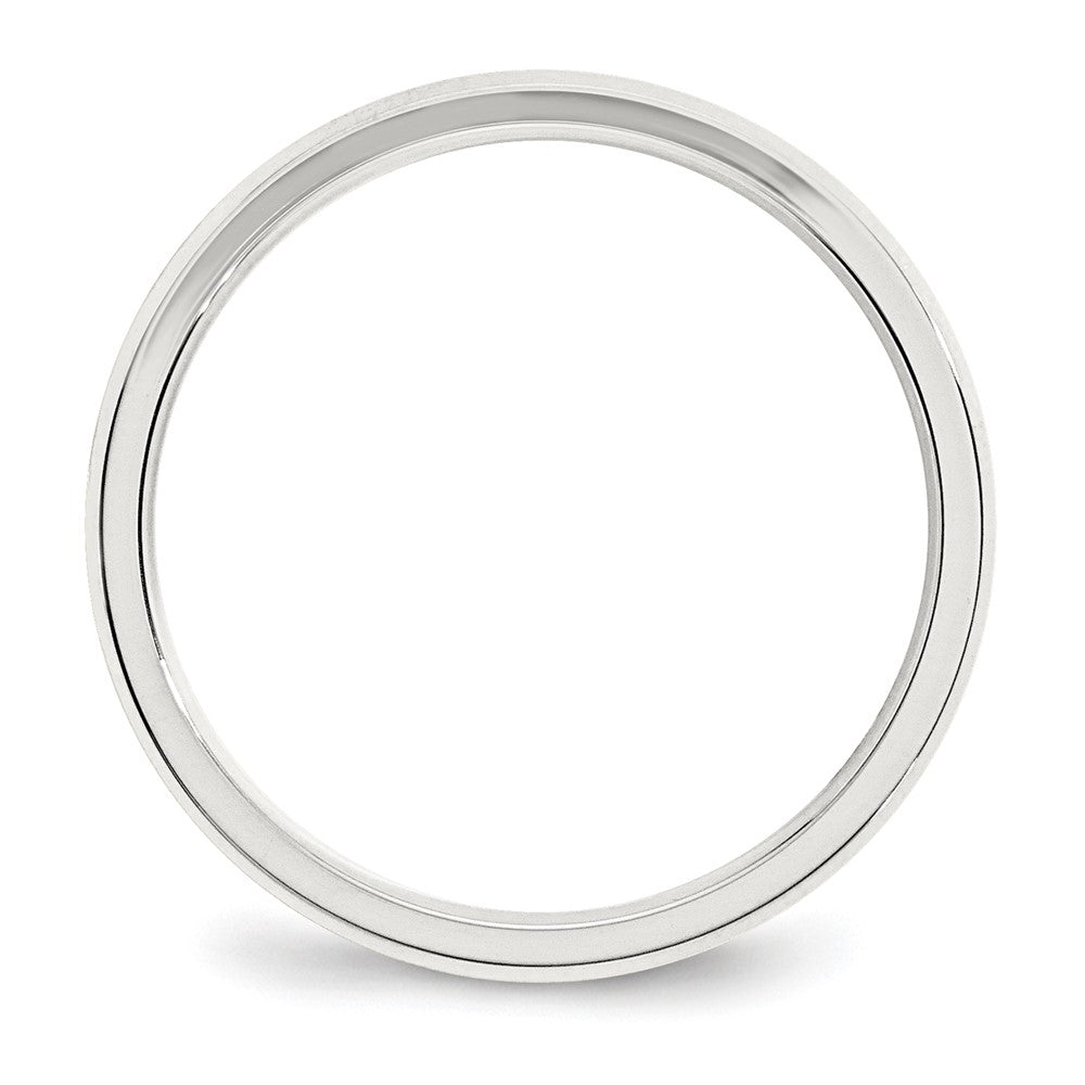Sterling Silver 3mm Beveled Edge Band