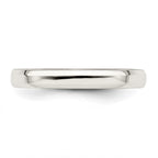 Sterling Silver 3mm Beveled Edge Band