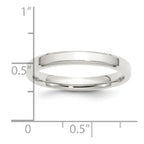 Sterling Silver 3mm Beveled Edge Band