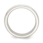 Sterling Silver 4mm Beveled Edge Band